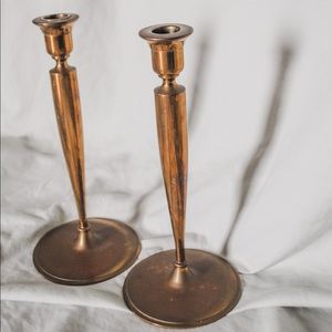 Brass candlesticks (2)